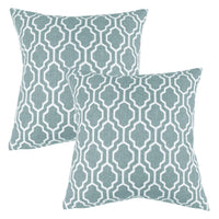 Set of 2 Herald Geo Throw Pillow Cover | 20" x 20"
