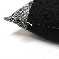 Set of 2 Linen Buffalo Check Throw Pillow Cover | Black/White | 20" x 20"
