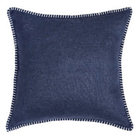 Set of 2 Linen Whip Stitch Throw Pillow | 20" x 20"