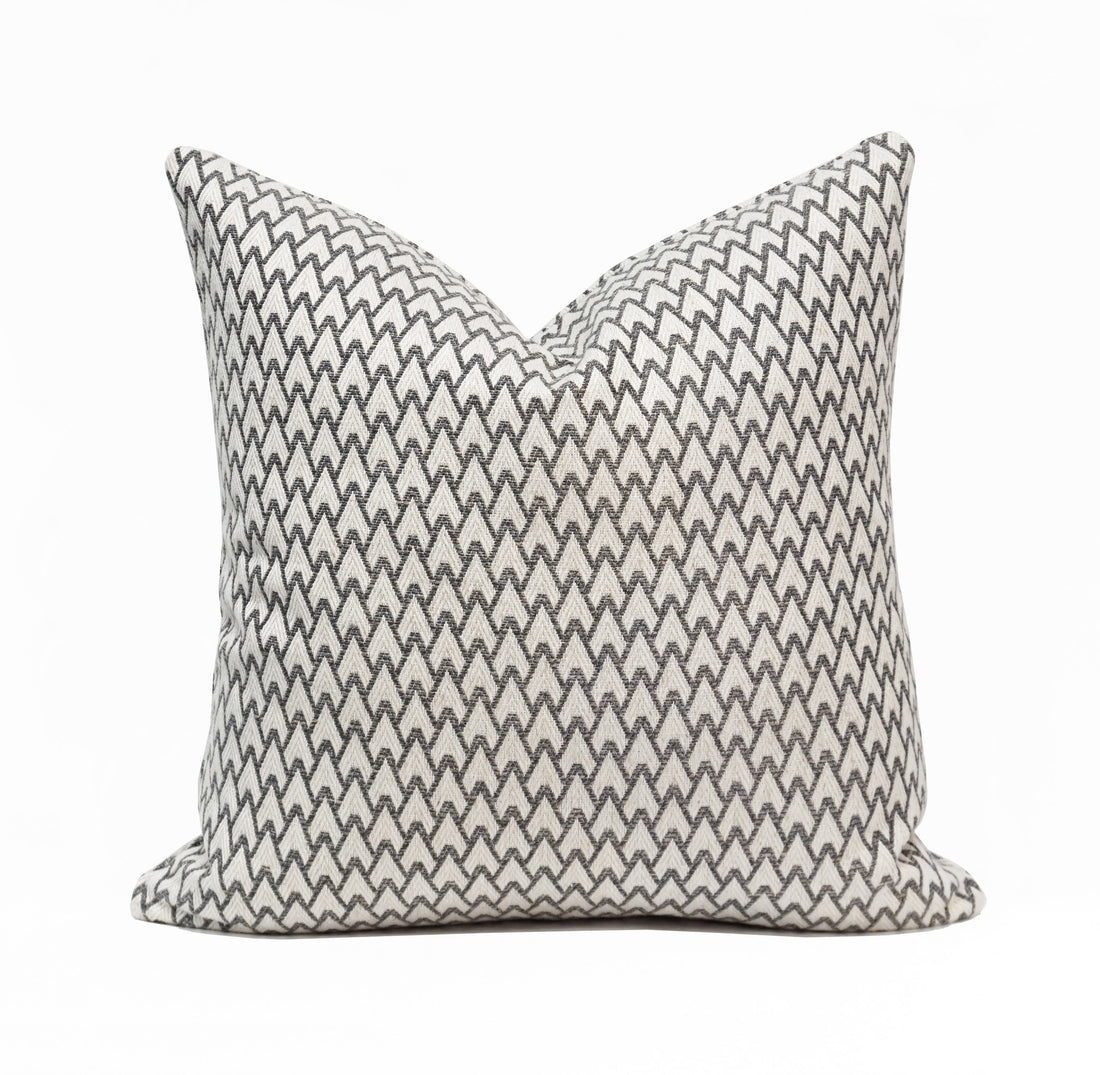 Carmel Jacquard Throw Pillow Cover | 18" x 18"