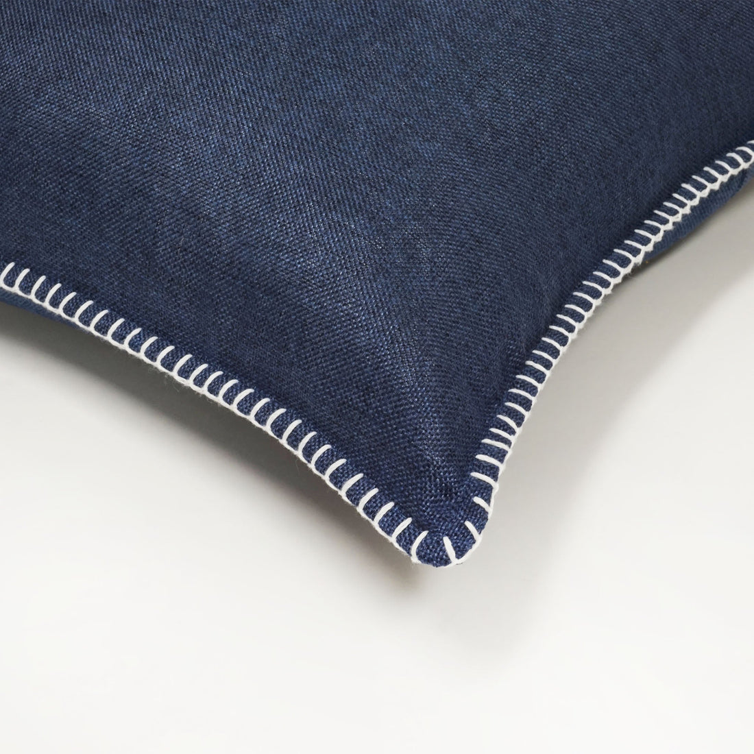 Set of 2 Linen Whip Stitch Throw Pillow | 20" x 20"