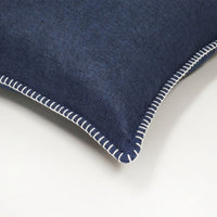 Set of 2 Linen Whip Stitch Throw Pillow | 20" x 20"