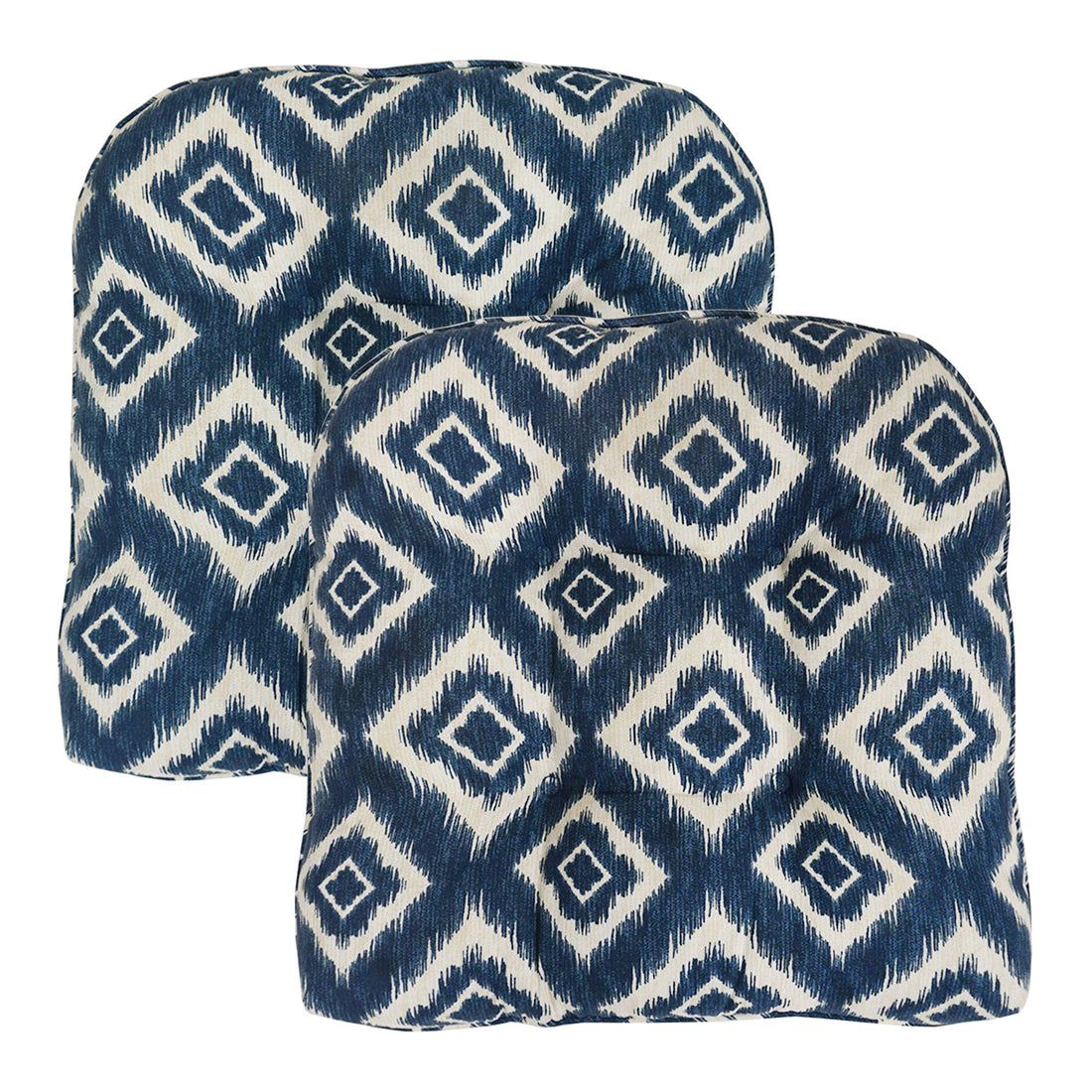Set of 2 Mykonos Indoor/Outdoor Seat Cushions | Denim | 20"x20"x3"