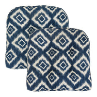 Set of 2 Mykonos Indoor/Outdoor Seat Cushions | Denim | 20"x20"x3"