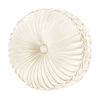 Dolce Round Pleated Pillow 15"