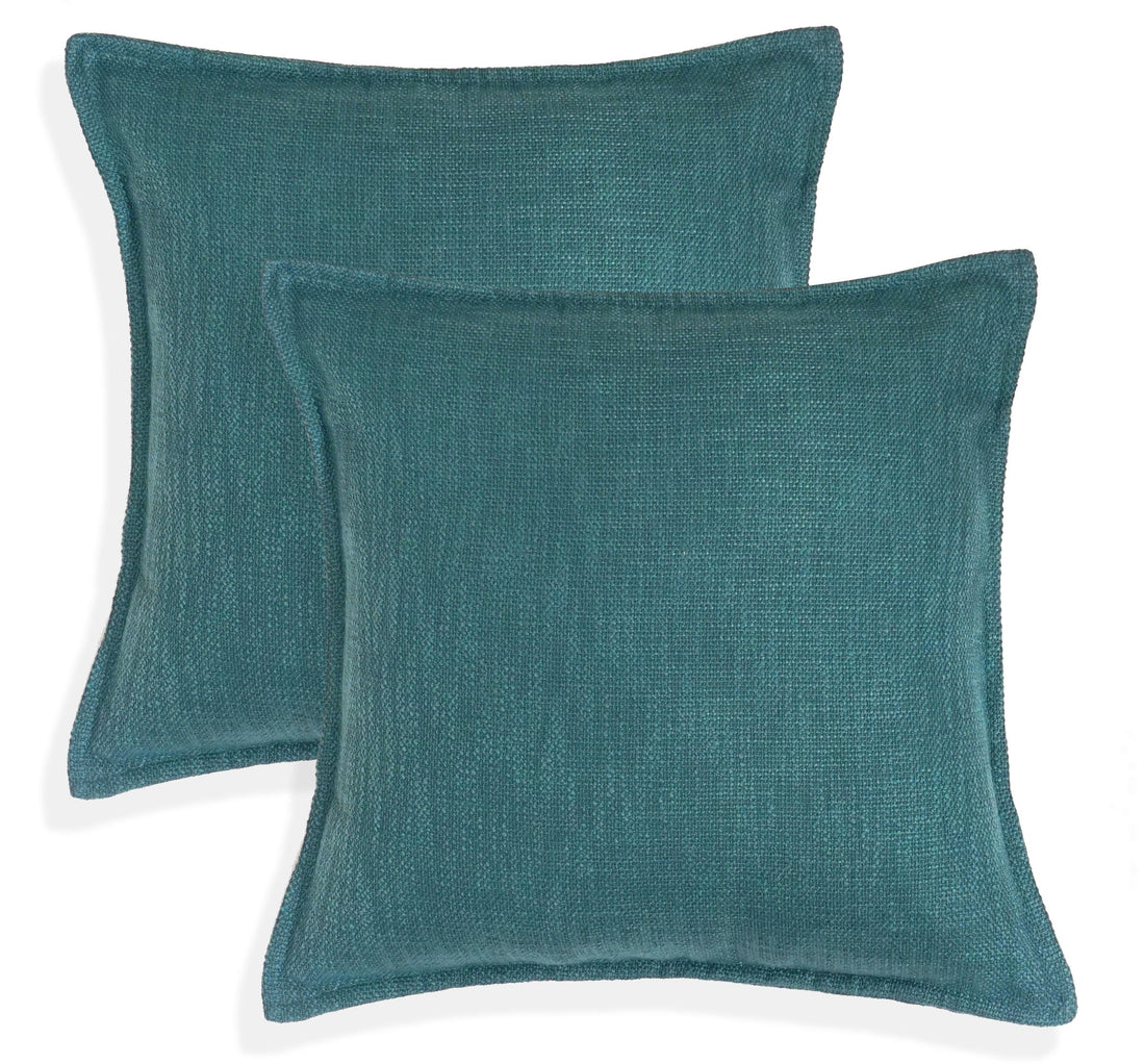 Set of 2 Basely Linen Look Throw Pillow Cover | 20" x 20"