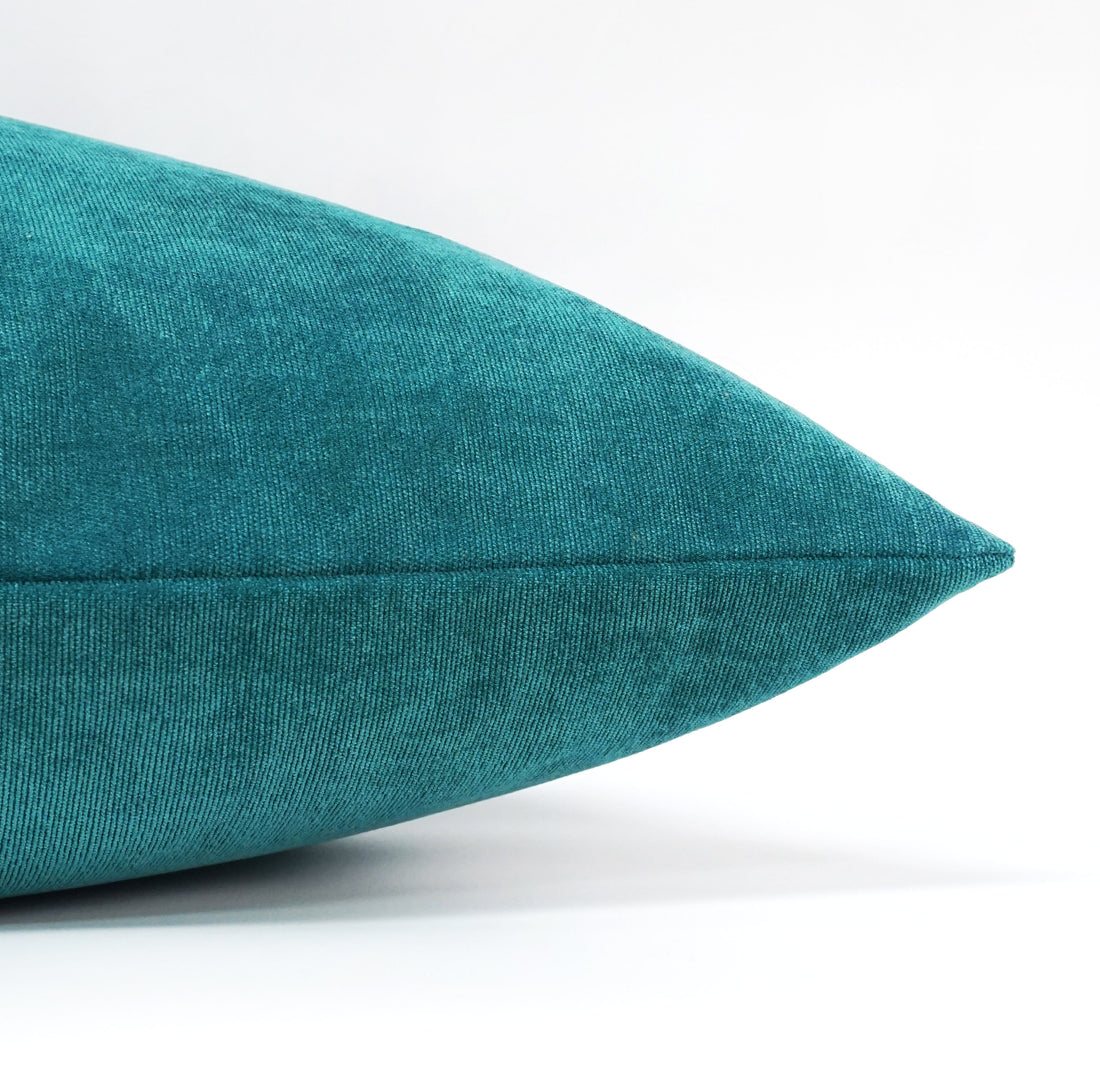 Set of 2 Belgian Velvet Throw Pillow Cover Knife Edge | 20" x 20"