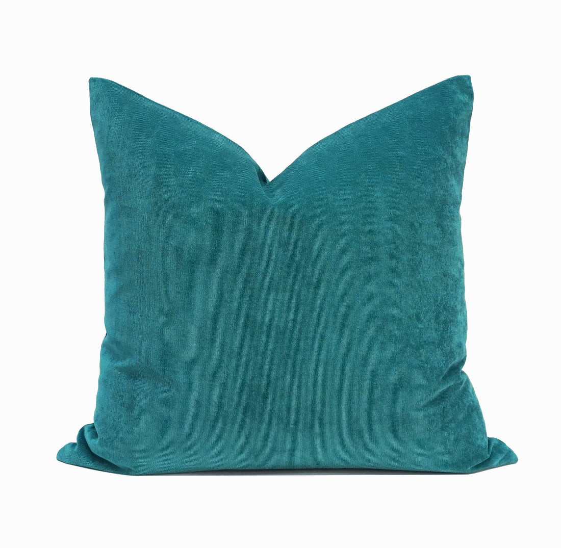 Set of 2 Belgian Velvet Throw Pillow Cover Knife Edge | 20" x 20"