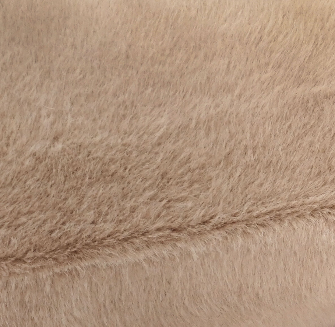 Faux Mink Fur Throw Pillow | 20" x 20"