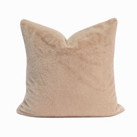 Faux Mink Fur Throw Pillow | 20" x 20"