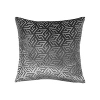 Geometric Burn Out Velvet Throw Pillow | 18" x 18"
