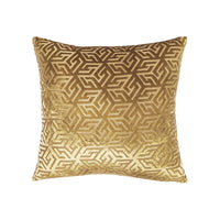 Geometric Burn Out Velvet Throw Pillow | 18" x 18"