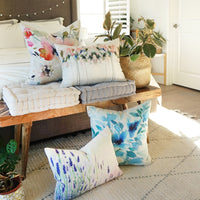 Bianca Rosen Cover | Blue Florals | 20"x 20"
