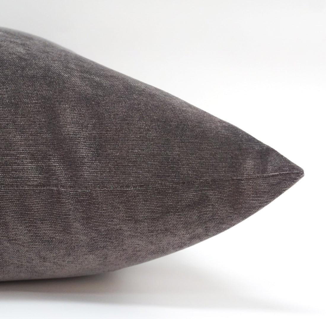 Set of 2 Belgian Velvet Throw Pillow Cover Knife Edge | 20" x 20"