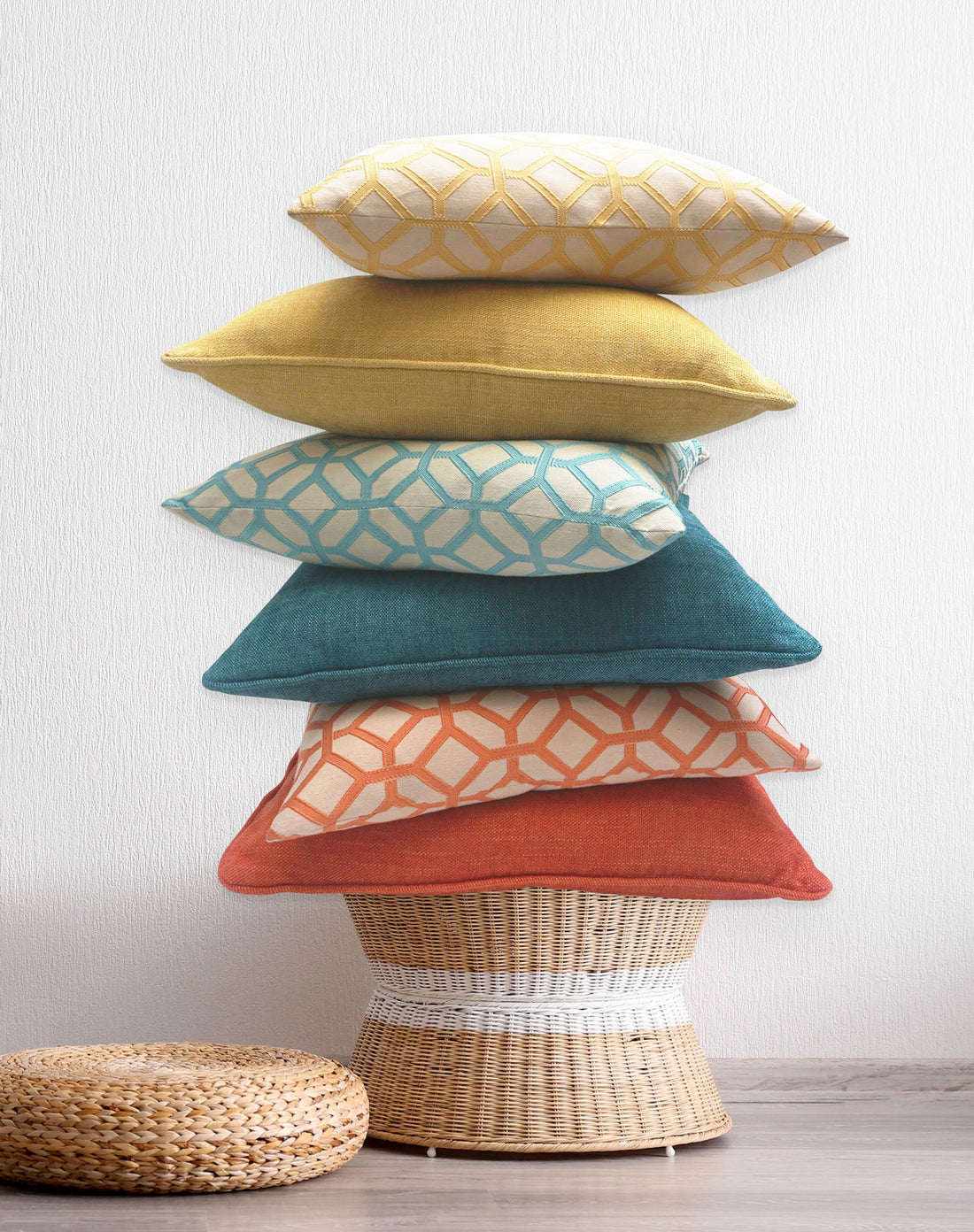 Set of 2 Gorgeous Decorative Pillow Cover Knife Edge | 20" x 20"