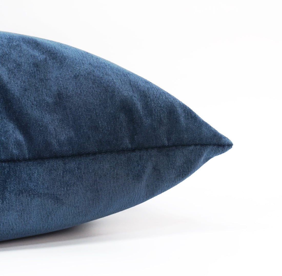 Set of 2 Belgian Velvet Throw Pillow Cover Knife Edge | 20" x 20"