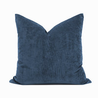 Set of 2 Belgian Velvet Throw Pillow Cover Knife Edge | 20" x 20"