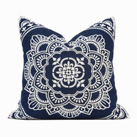 Padma Embroidery Throw Pillow Cover | 20" x 20"