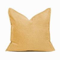 Set of 2 Linen Whip Stitch Throw Pillow | 20" x 20"