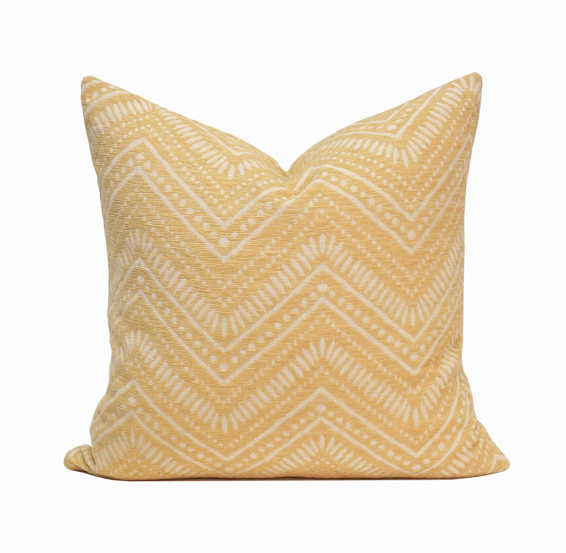 Sahara Chenille Jacquard Throw Pillow Cover | 20" x 20"