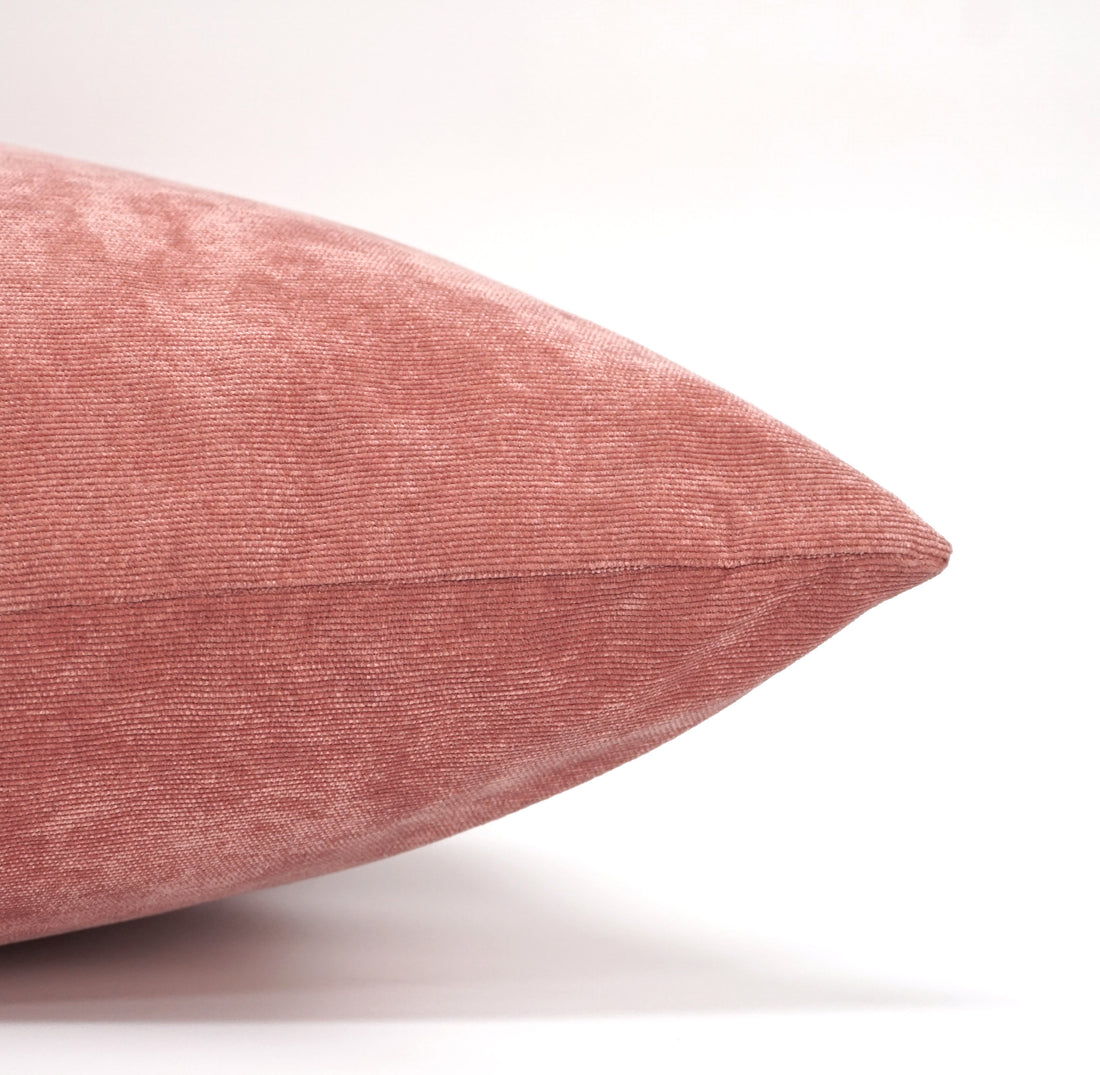 Set of 2 Belgian Velvet Throw Pillow Cover Knife Edge | 20" x 20"