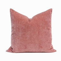 Set of 2 Belgian Velvet Throw Pillow Cover Knife Edge | 20" x 20"