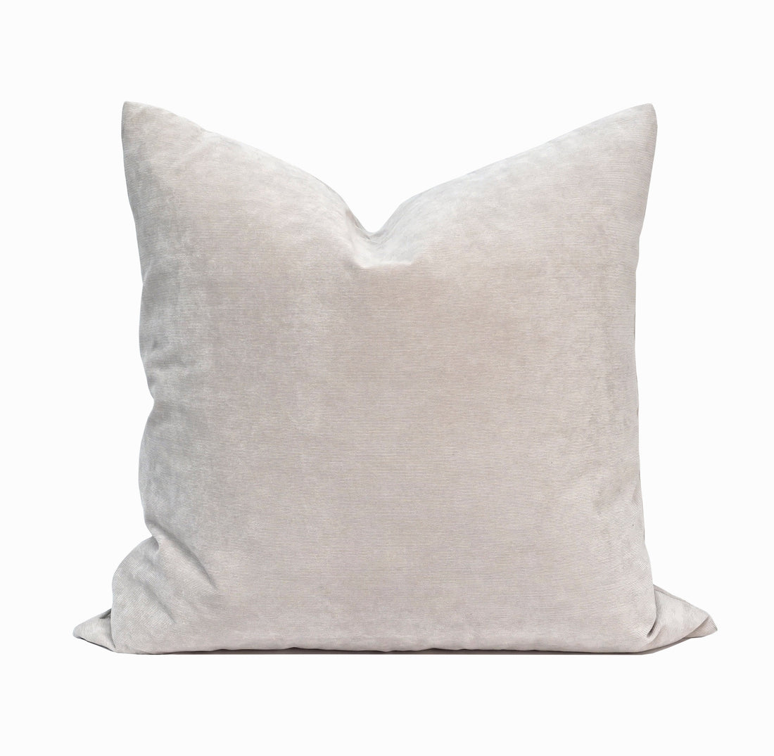 Set of 2 Belgian Velvet Throw Pillow Cover Knife Edge | 20" x 20"