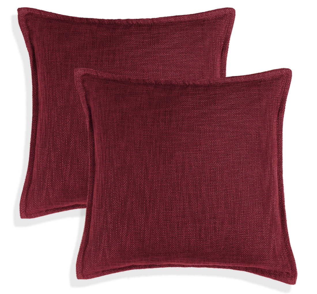 Set of 2 Basely Linen Look Throw Pillow Cover | 20" x 20"