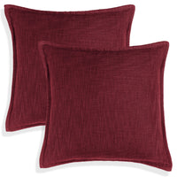 Set of 2 Basely Linen Look Throw Pillow Cover | 20" x 20"