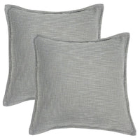 Set of 2 Basely Linen Look Throw Pillow Cover | 20" x 20"