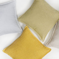 Set of 2 Basely Linen Look Throw Pillow Cover | 20" x 20"