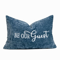 Be Our Guest Throw Pillow Cover | Ocean | 14" x 20"