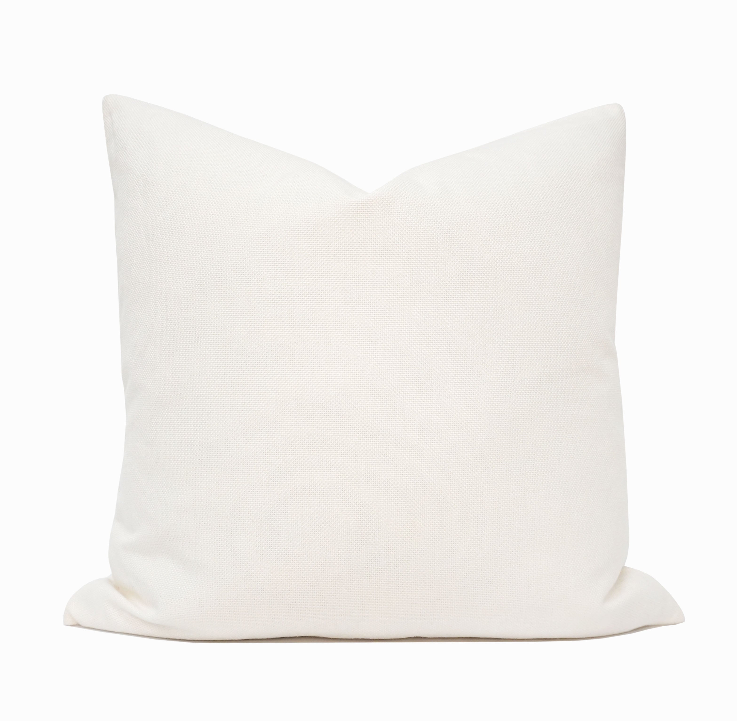 Plain white throw online pillow covers