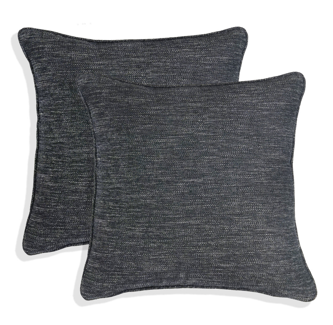 Set of 2 Gorgeous Chenille Throw Pillow Micro Piping | 20" x 20"