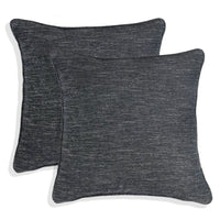 Set of 2 Gorgeous Chenille Throw Pillow Micro Piping | 20" x 20"