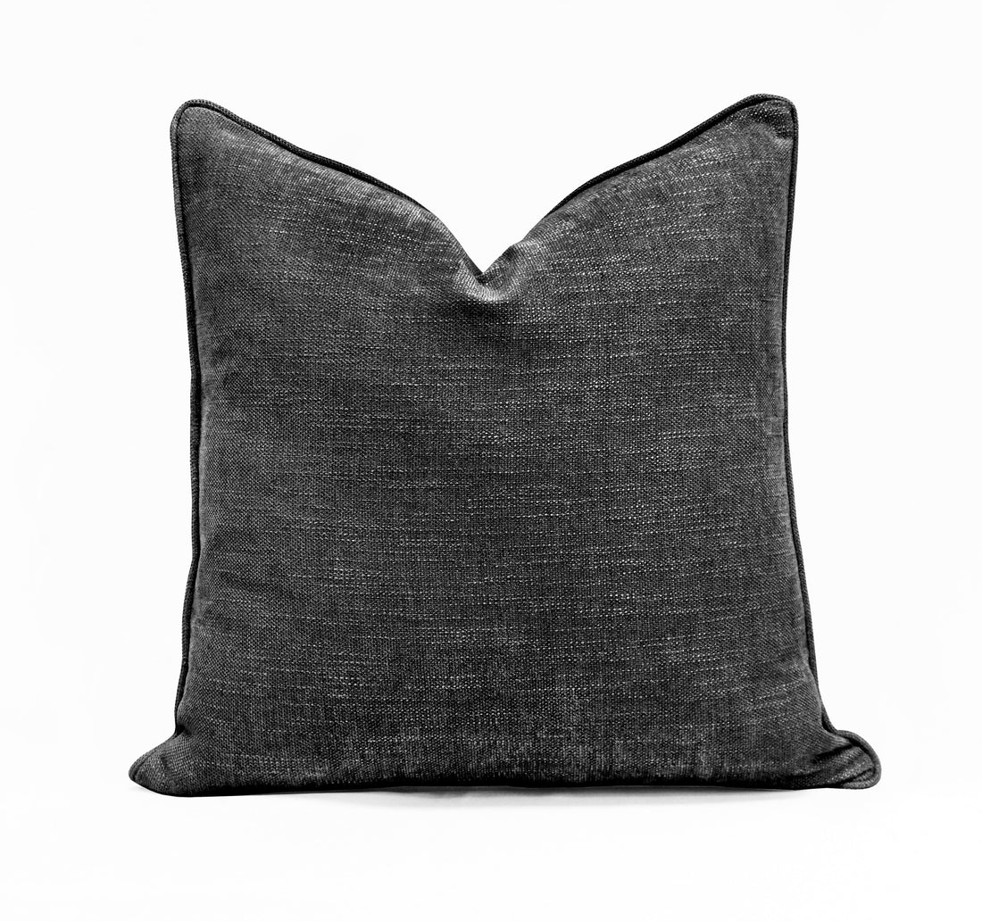 Set of 2 Gorgeous Chenille Throw Pillow Micro Piping | 20" x 20"