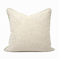Easter Bunny Carrot Print Throw Pillow Cover | Natural | 20" x 20"