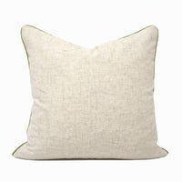 Easter Bunny Carrot Print Throw Pillow Cover | Natural | 20" x 20"