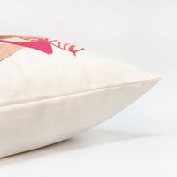 Easter Bunny Glasses Throw Pillow Cover | Pink | 20" x 20"