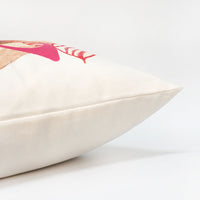 Easter Bunny Glasses Throw Pillow Cover | Pink | 20" x 20"