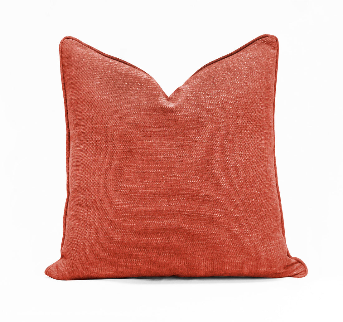 Set of 2 Gorgeous Chenille Throw Pillow Micro Piping | 20" x 20"