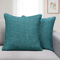 Set of 2 Gorgeous Chenille Throw Pillow Micro Piping | 20" x 20"