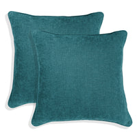 Set of 2 Gorgeous Chenille Throw Pillow Micro Piping | 20" x 20"