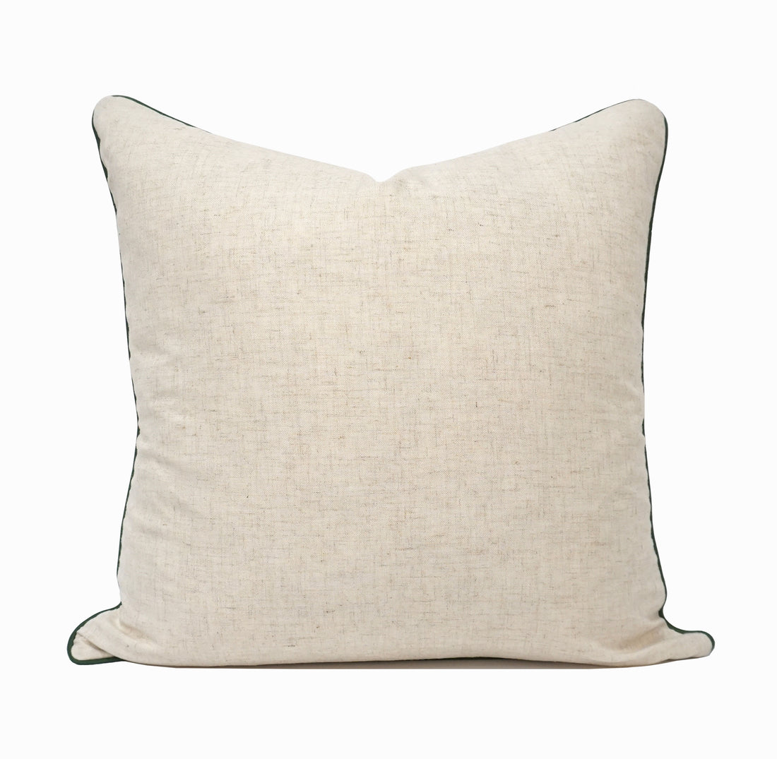Fern Print Throw Pillow Cover | Natural | 20" x 20"
