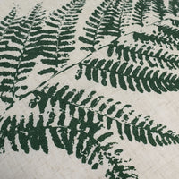 Fern Print Throw Pillow Cover | Natural | 20" x 20"