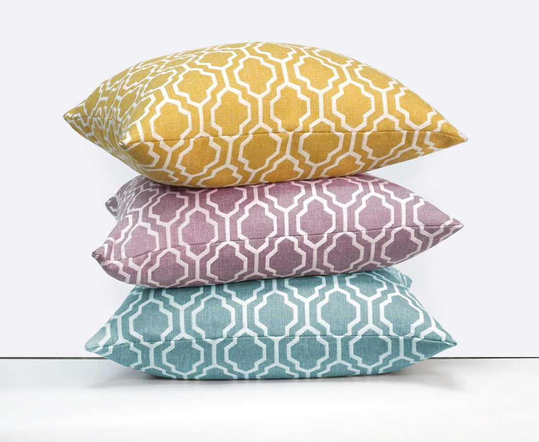 Set of 2 Herald Geo Throw Pillow Cover | 20" x 20"