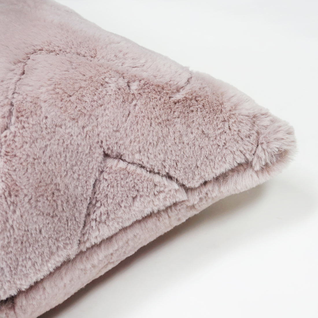 Jessie Chevron Faux Fur Throw Pillow Cover | 20" x 20"