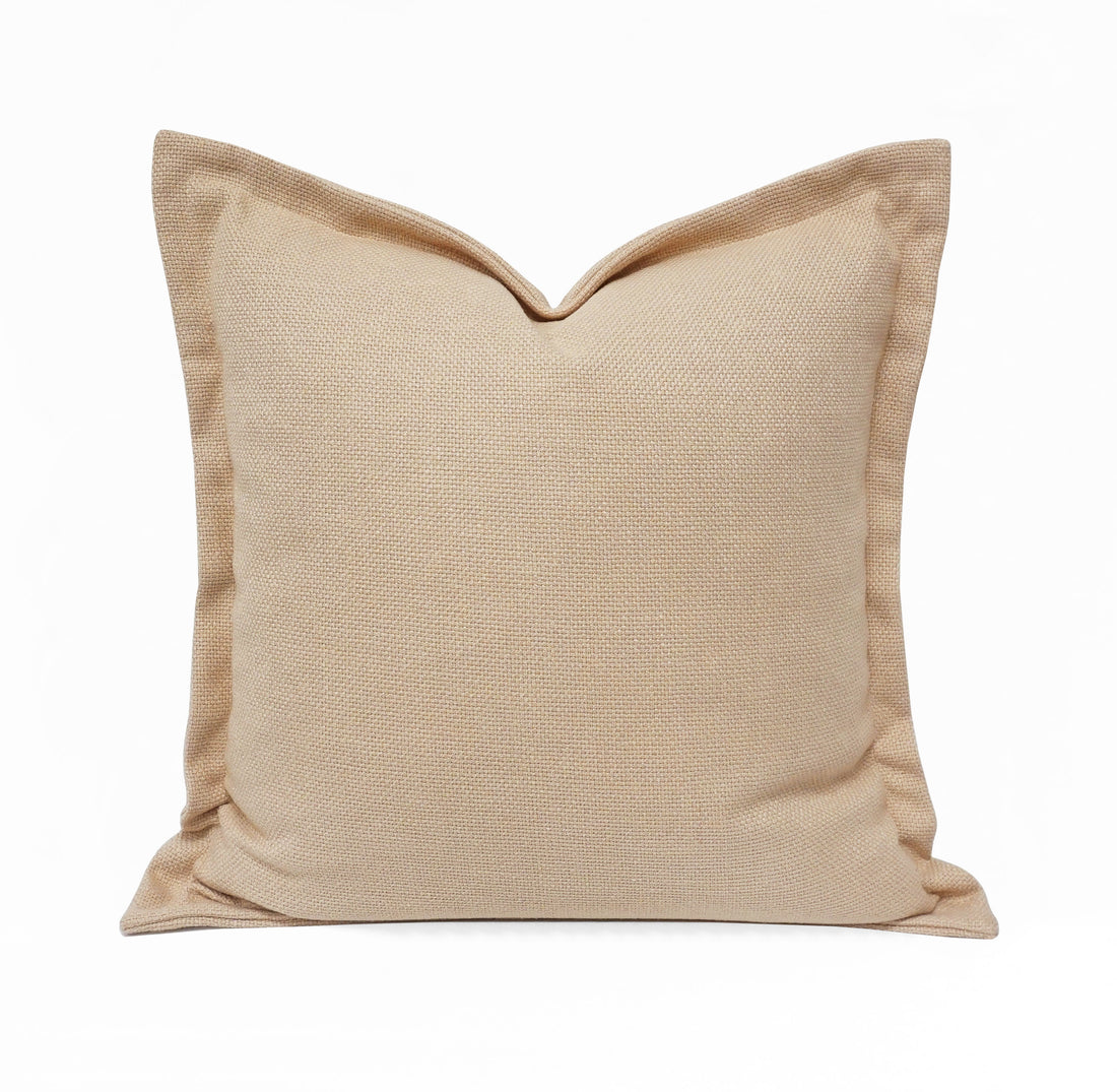 Laguna Solid Linen Look Throw Pillow Cover | 20" x 20"