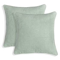 Set of 2 Gorgeous Chenille Throw Pillow Micro Piping | 20" x 20"