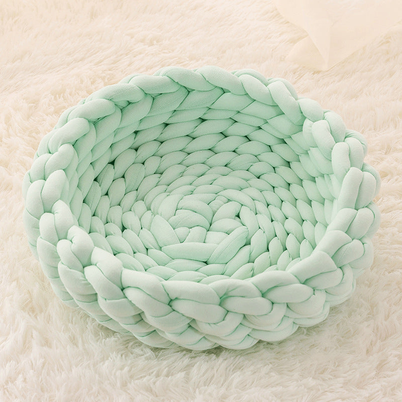 Handwoven Knit Pet Bed/Mat | 35cm/13.7in | Small